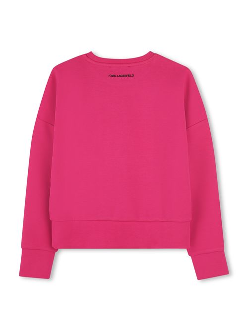 Felpa a girocollo KARL LAGERFELD | Z30472FUCSIA